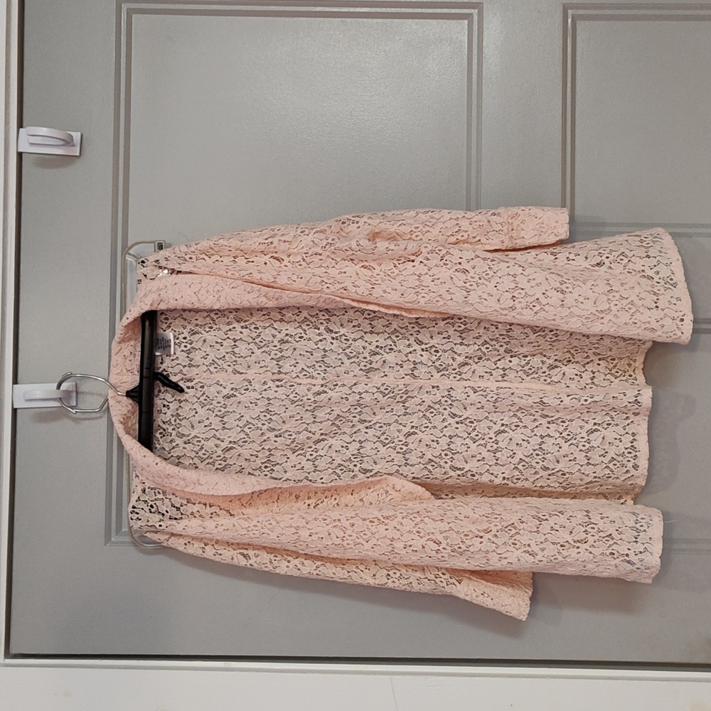 Lace, pink/cream, New directions, size extra large, jacket